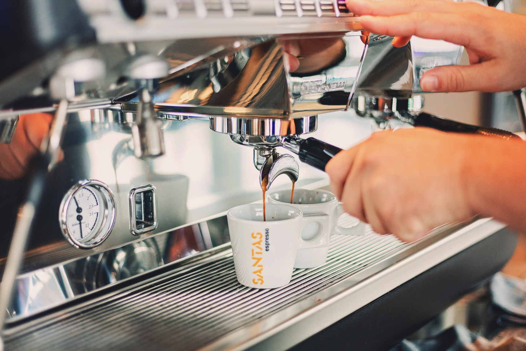 Santas Koffie halfautomatische koffiemachine